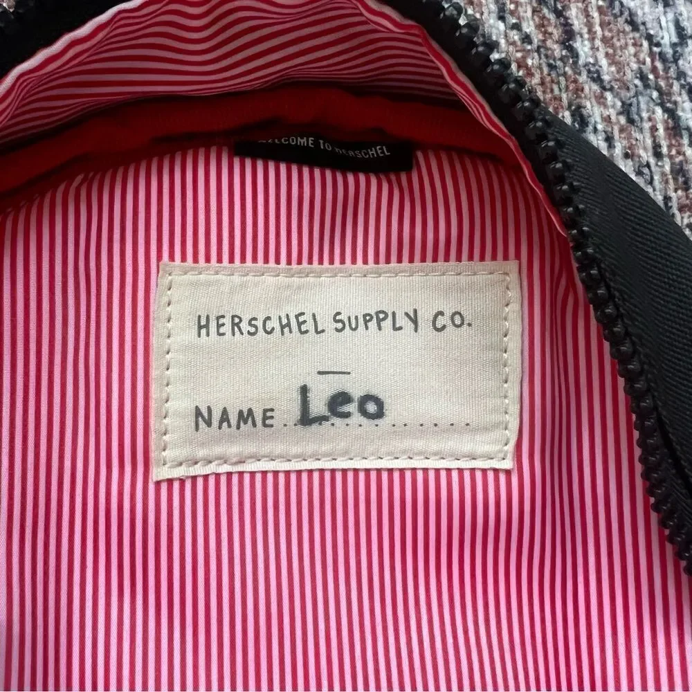 Herschel Supply Co. Heritage Kids Black Reflective Rubber Mini Backpack Bag